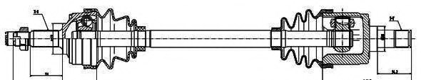 GSP 223146 Drive Shaft
